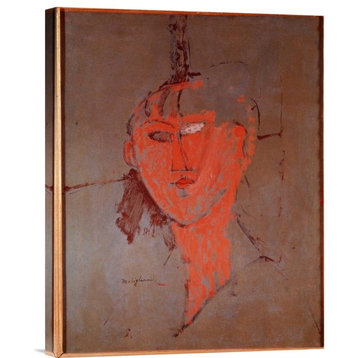 "The Red Head" Stretched Canvas Giclee by Amedeo Modigliani, 17"x22"