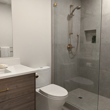 Modern Minimalist Bathrooms in Deep Cove
