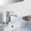 Blossom Brass Square Single Handle Bathroom Vanity Sink Faucet, Chrome