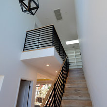 Metal stair railing
