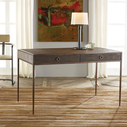 MH - Iron and Shagreen Writing Table - Products
