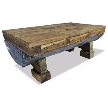 vidaXL Coffee Table 35.4" Solid Reclaimed Wood Home Room Side Couch End Stand