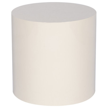 Charles Round Accent Table Pebble Lacquer