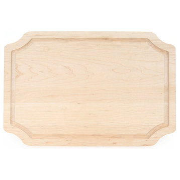 BigWood Boards Scalloped Cutting Board, Maple, Large