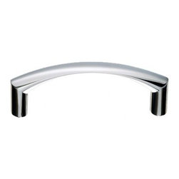 Top Knobs Nouveau Collection Griggs Pull 3" Polished Chrome M1705 - Cabinet And Drawer Handle Pulls