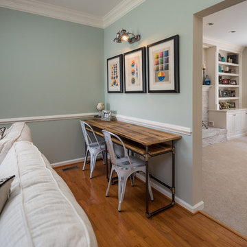 Formal Living with Kid's Work Area