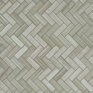 Shaw CS57P Chateau - 1" x 3" Rectangle Herringbone Mosaic Floor - Rockwood