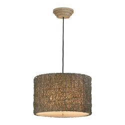 Uttermost Naturals Knotted Rattan Light Hanging Shade - Pendant Lighting