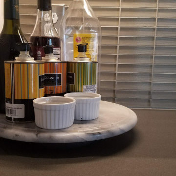 Contemporary Kitchen, Fireplace & Staircase Remodel