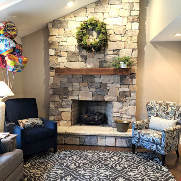 Custom Stone Fireplace