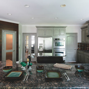 Painted Oak Gray Kitchen