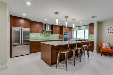 Inspiration for a 1960s kitchen remodel in Dallas