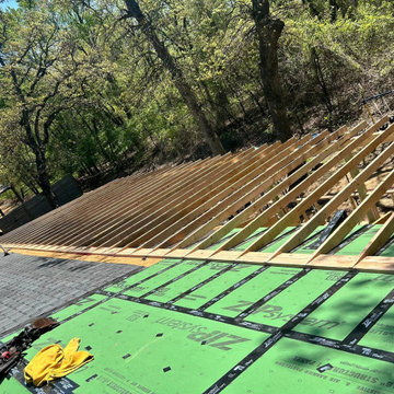 screened porch framing