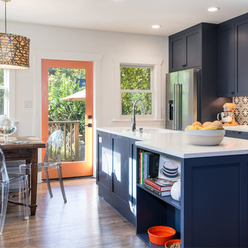 Banquette Dining, Garden Access, Dog Feeding Station -- this Kitchen Has it All!
