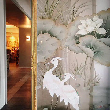 hand painted wallpaper project show