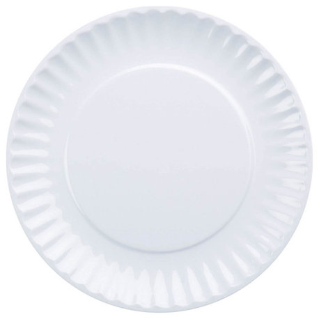 DII White Melamine Picnic Plate (Set of 12)