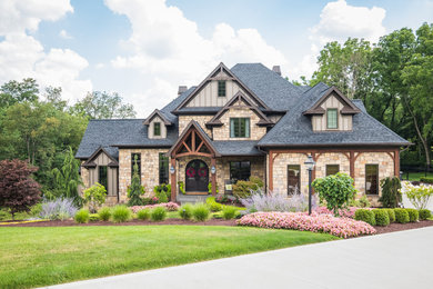 Inspiration for a craftsman exterior home remodel in Other