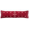 Jaipur Living Katara Tribal Red/ Gray Lumbar Pillow, Polyester Fill