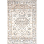 nuLOOM - nuLOOM Machine Washable Darby Persian Stain Repellent Area Rug, Ivory 5' x 8' - At nuLOOM, we believe that floor coverings and art should not be mutually exclusive. Founded with a desire to break the rules of what is expected from an area rug, nuLOOM was created to fill the void between brilliant design and affordability.