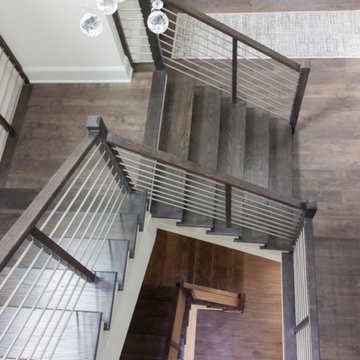 Project #50 | Geometric Staircase with Contrasting Tones