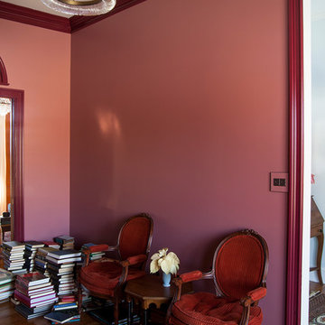 The Makerista's Moody Bookshelves and Pretty Lighting