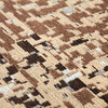 Aldey Brown Pixel Camo Cotton Rug, 8'x10'