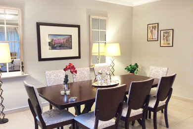 Dining room - transitional dining room idea in Other