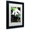 Philippe Hugonnard 'Giant Panda I' Art, Black Frame, White Matte, 14"x11"