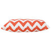 GDF Studio 4-Piece Embry Outdoor Water Resistant Pillows Set, Orange/White
