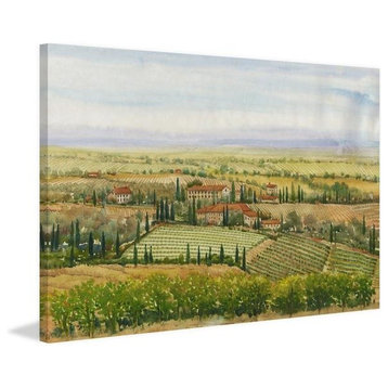 "Wine Country View II" Painting Print on Wrapped Canvas, 45"x30"