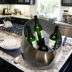 Epicureanist Silver Ice Bucket - Ice Tools And Buckets  