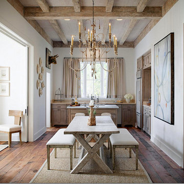 Visual Comfort Suzanne Kasler 9 Light Michele Chandelier in Frosted Gold