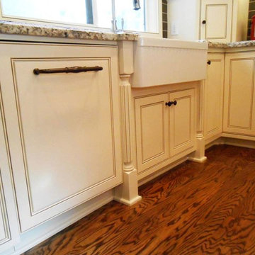 Elegant White Kitchen | Dark Mocha Island