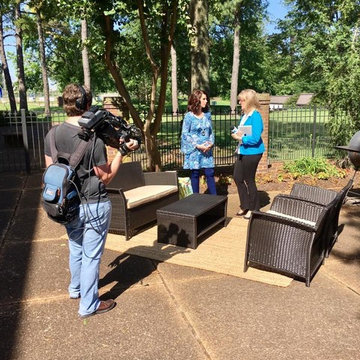 Heidi sharing "Home Staging Tips" on WREG News Channel 3 (CBS).