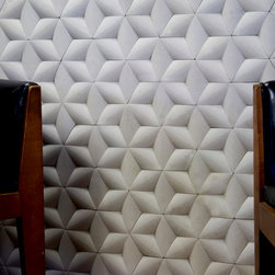 Paragon Hex Sandstone Mint Feature Wall - Mosaic Tile