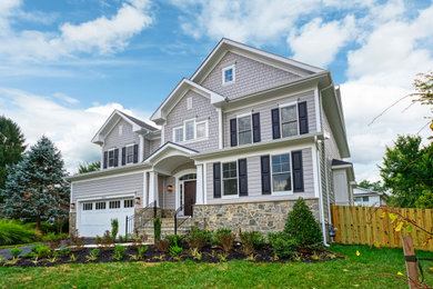 Example of a classic exterior home design in DC Metro