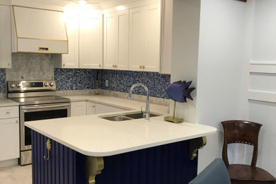 Kitchen - coastal kitchen idea in Other