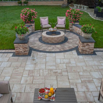 Unique Firepit and Patio