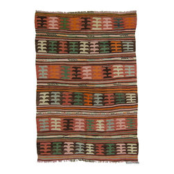 Vintage Turkish Kilim Rug - Rugs