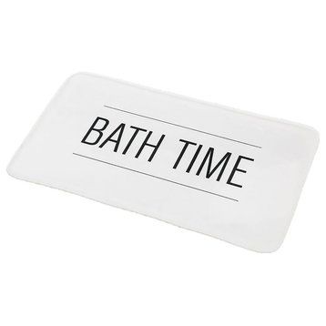 Bathroom Accessories Bath Time Collection, White, Bathmat