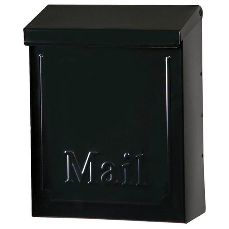 Gibraltar Locking Vertical City Mailbox, Black