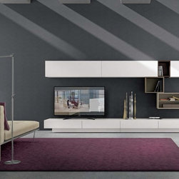 Comp. 325 Wall Unit, Presotto Italy - Entertainment Centers And Tv Stands