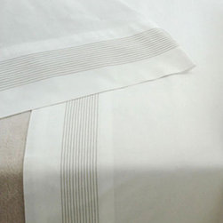 Stitch Grey Flat Sheet - Flat Sheets