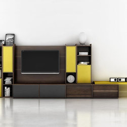 Modern Wall Unit Lyrics 19 by Huppe - $9,837.00 - Entertainment Centers And Tv Stands
