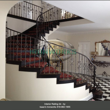 Interior Railings Custom Made by Isaac's Ironworks
