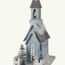 Silent Night Christmas Church - Holiday Accents And Figurines