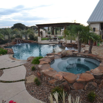 Southwestern Tropical Pool & Spa in Parker County