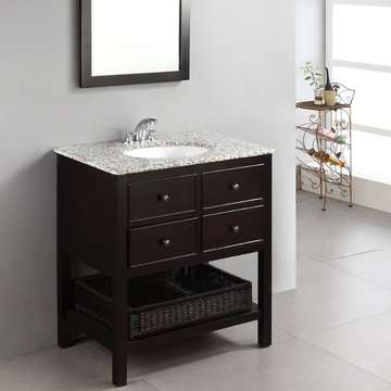 Simpli Home | Bath Vanity Top & Base Combinations