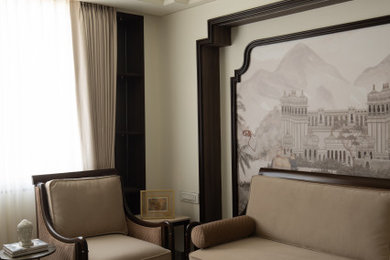 Inspiration for an asian living room remodel in Other