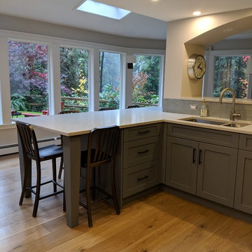 Transitional Kitchen in Capilano